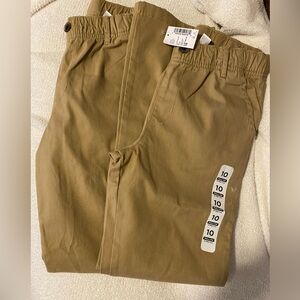 2 piece bundle boys size 10 khaki pull on pants Nwt